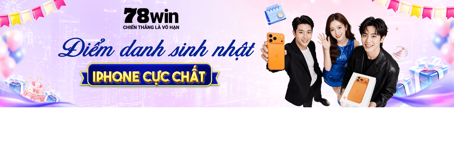 78win 9 banner sinh nhật 78win